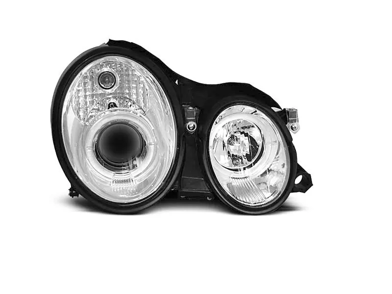HEADLIGHTS ANGEL EYES CHROME fits MERCEDES W208 CLK 03.97-04.02