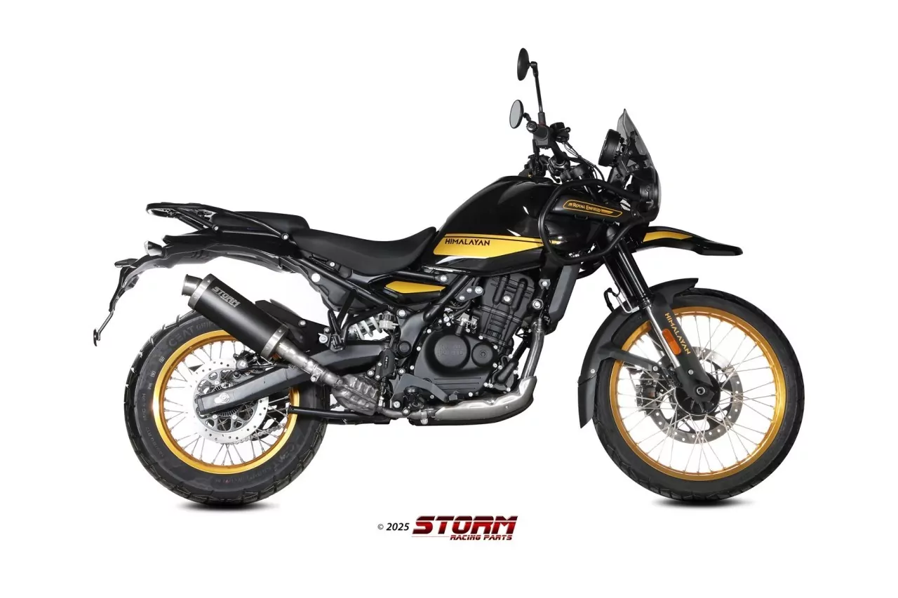 STORM By MIVV Oval Edelstahl Schwarz ROYAL ENFIELD HIMALAYAN 2024