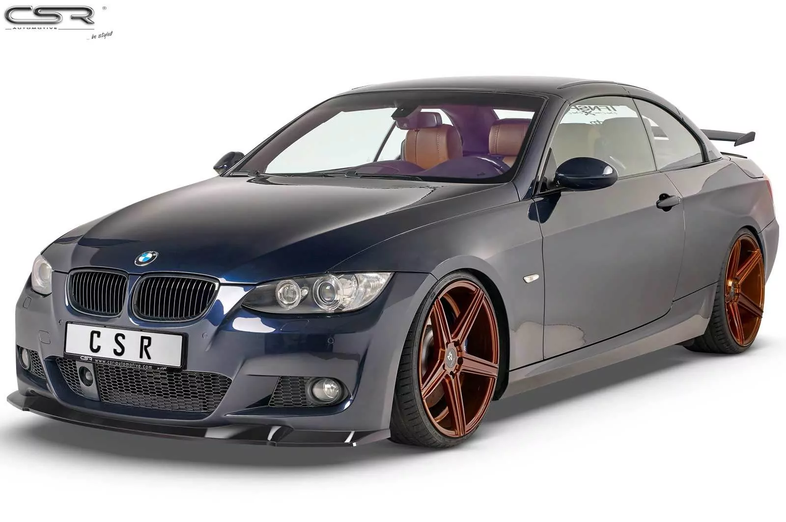 Cup-Spoilerlippe mit ABE für BMW 3er E92 / E93 M-Paket CSL418-M Carbon Look (matt)