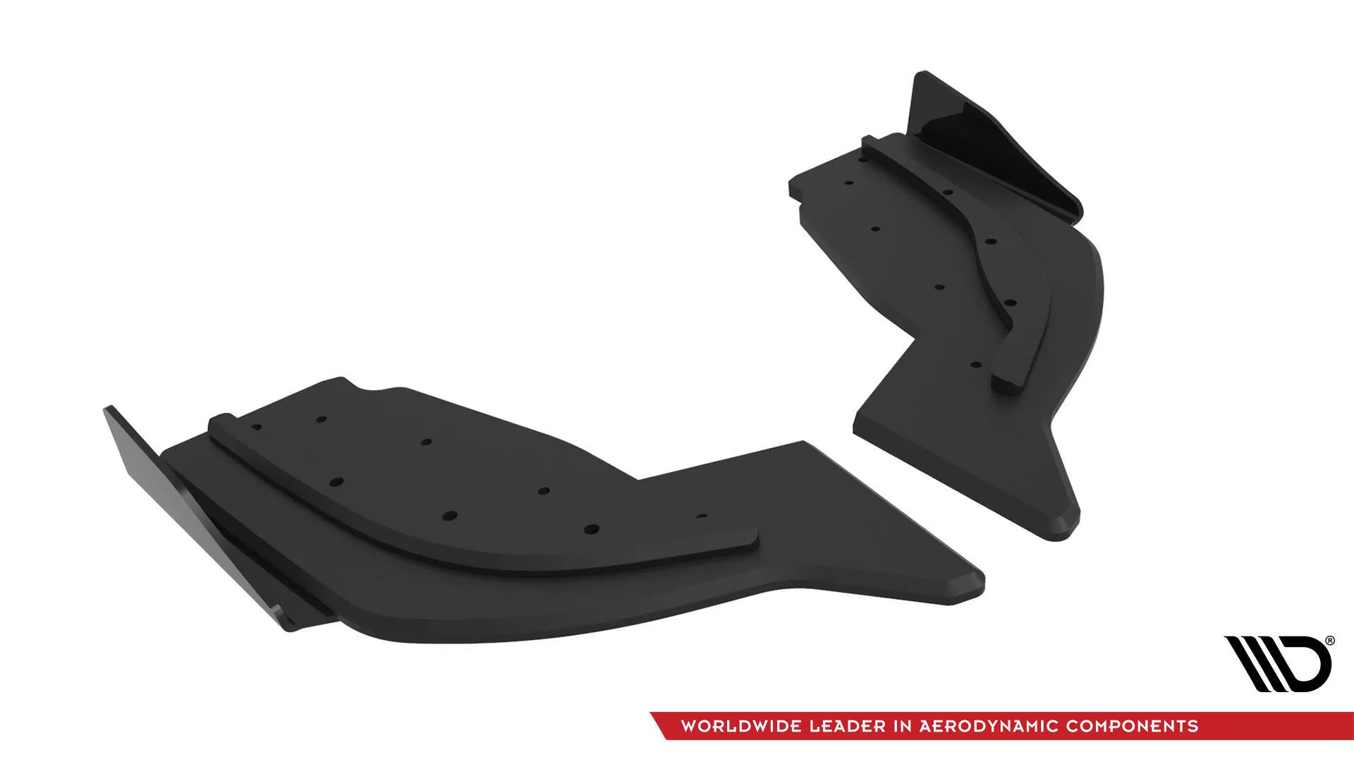 Street Pro Heck Ansatz Flaps Diffusor V.2 +Flaps Für V.2 BMW 1er F40 M-Paket / M135i Schwarz Hochglanz