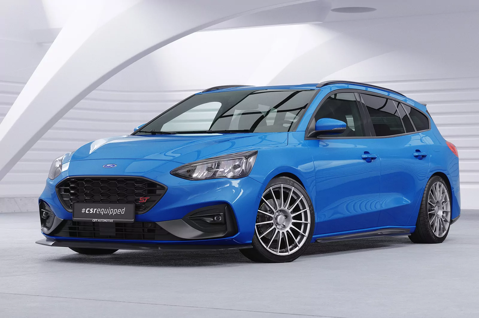 Seitenschweller für Ford Focus MK4 Turnier ST/ST-Line SS519 Schwarz Strukturiert