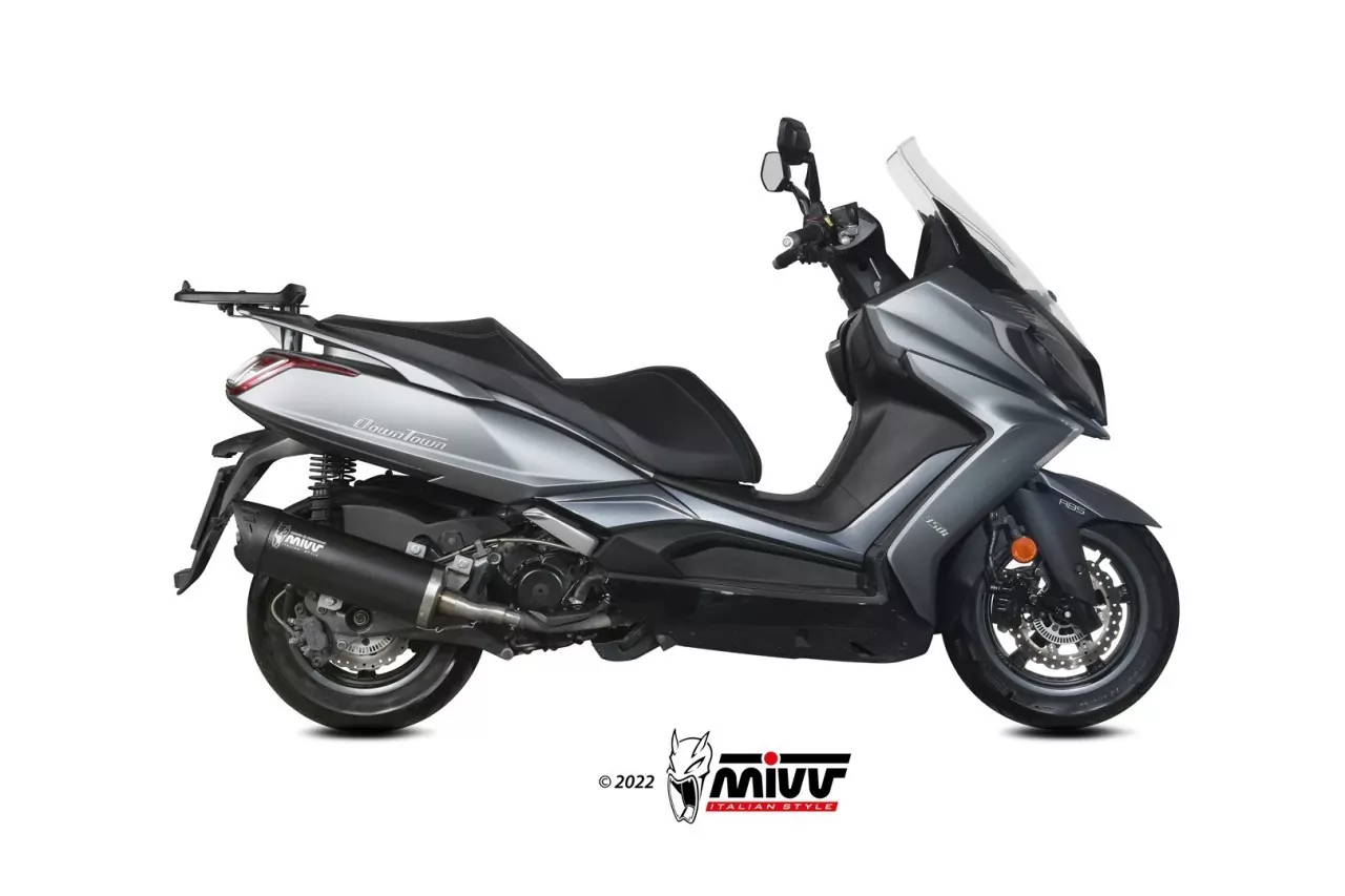 MIVV MOVER Edelstahl Schwarz KYMCO Downtown 350 16-20