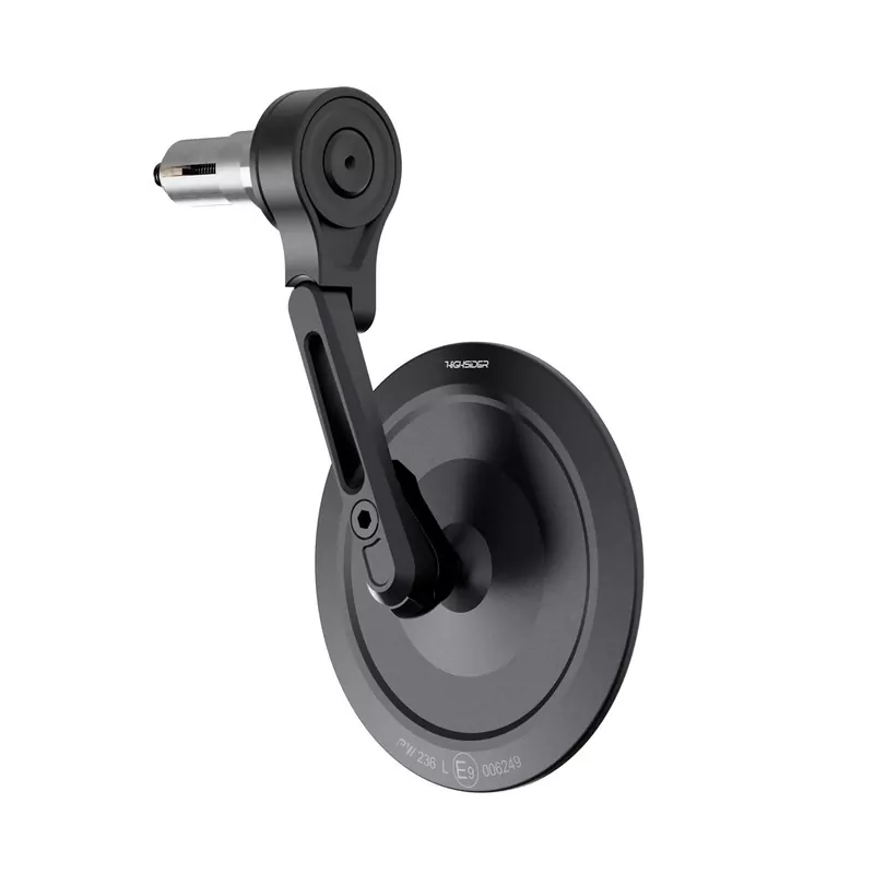 HIGHSIDER pro Lenkerendenspiegel Montana-Slim Schwarz Kurz (1Stck.)