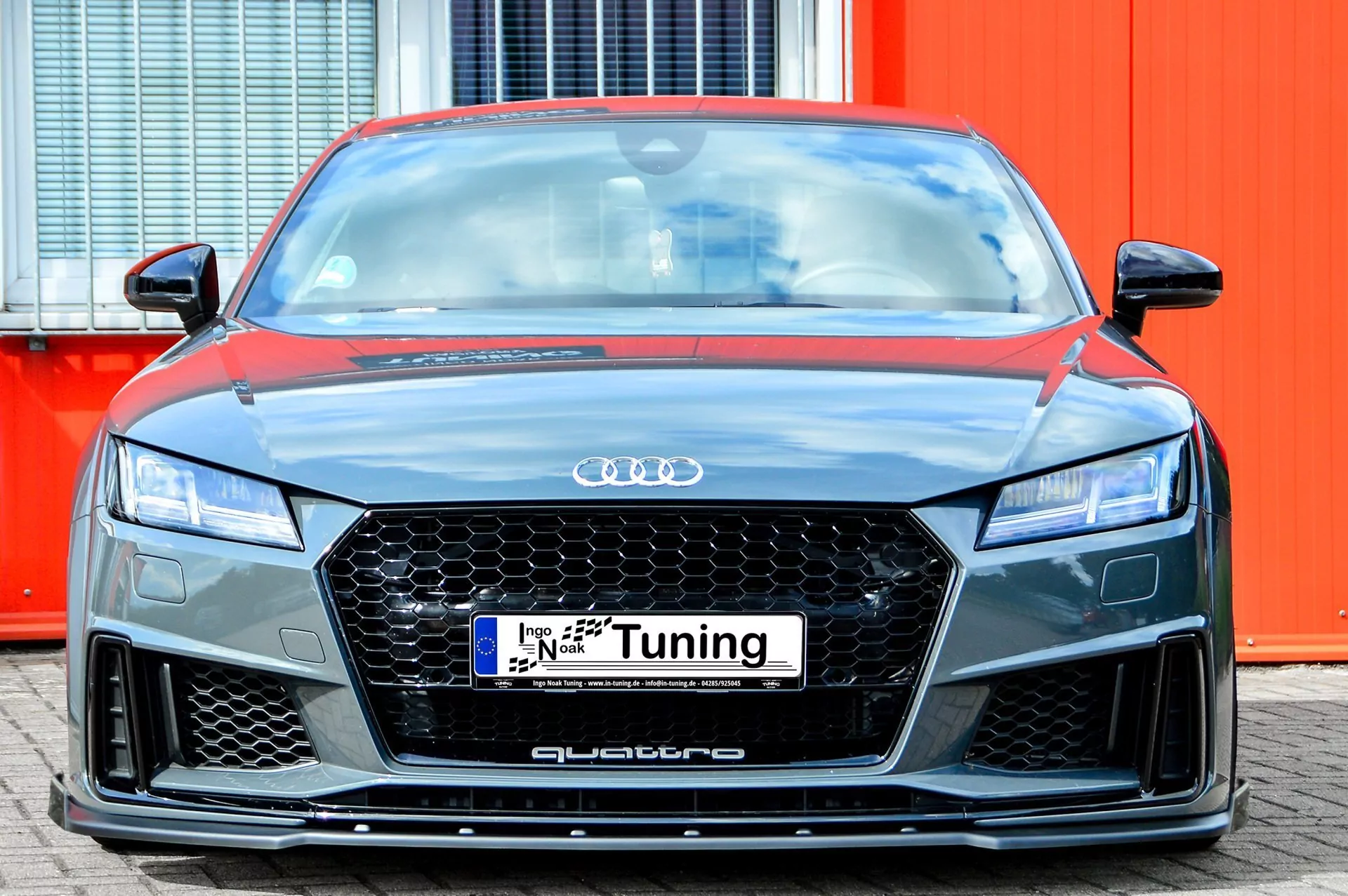 Spoilerschwert Frontspoiler mit Wing aus ABS für Audi TT+TTS 8S S-Line Facelift