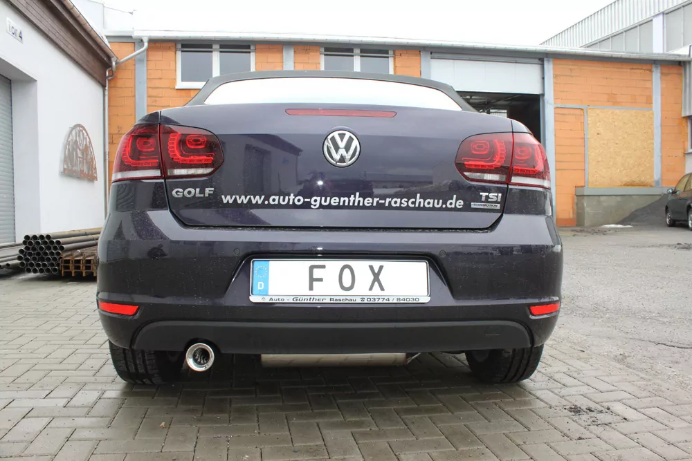 VW Golf VI Cabrio  Endschalldämpfer - 1x90 Typ 13