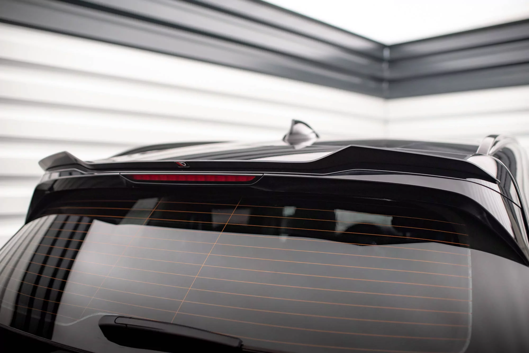 Spoiler CAP Für BMW X3 G01 Schwarz Hochglanz