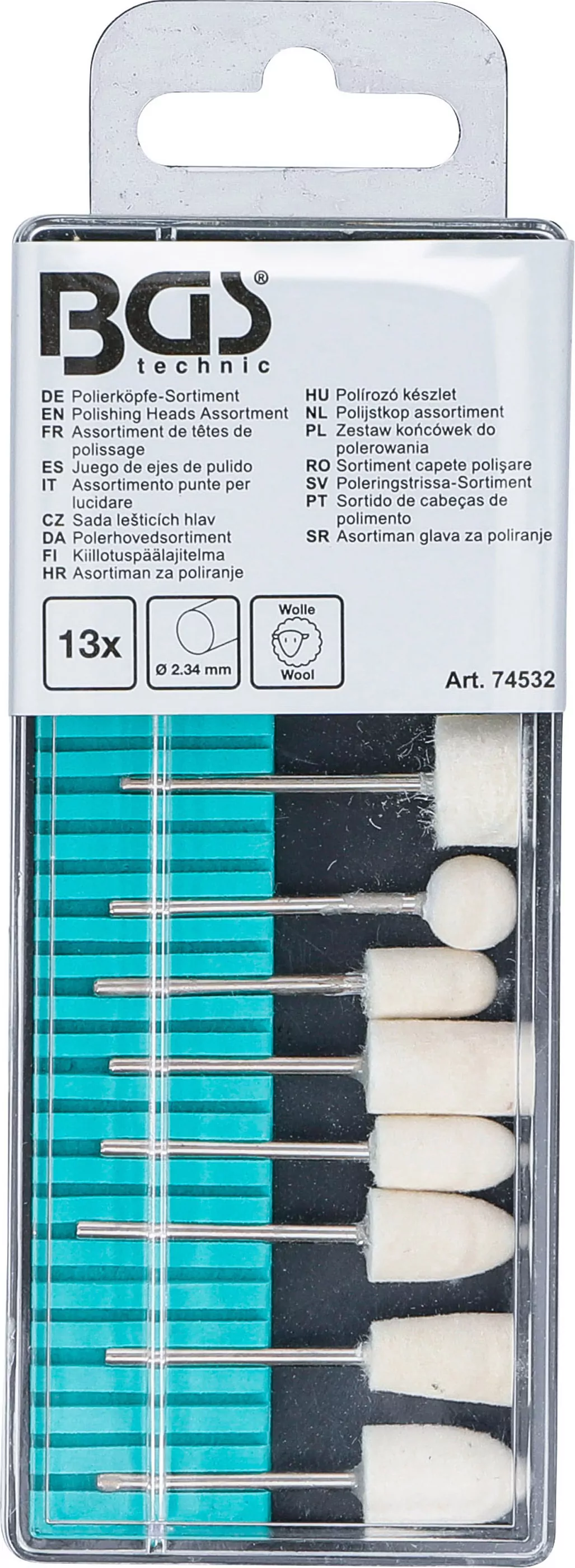 Polierköpfe-Sortiment | 13-tlg.