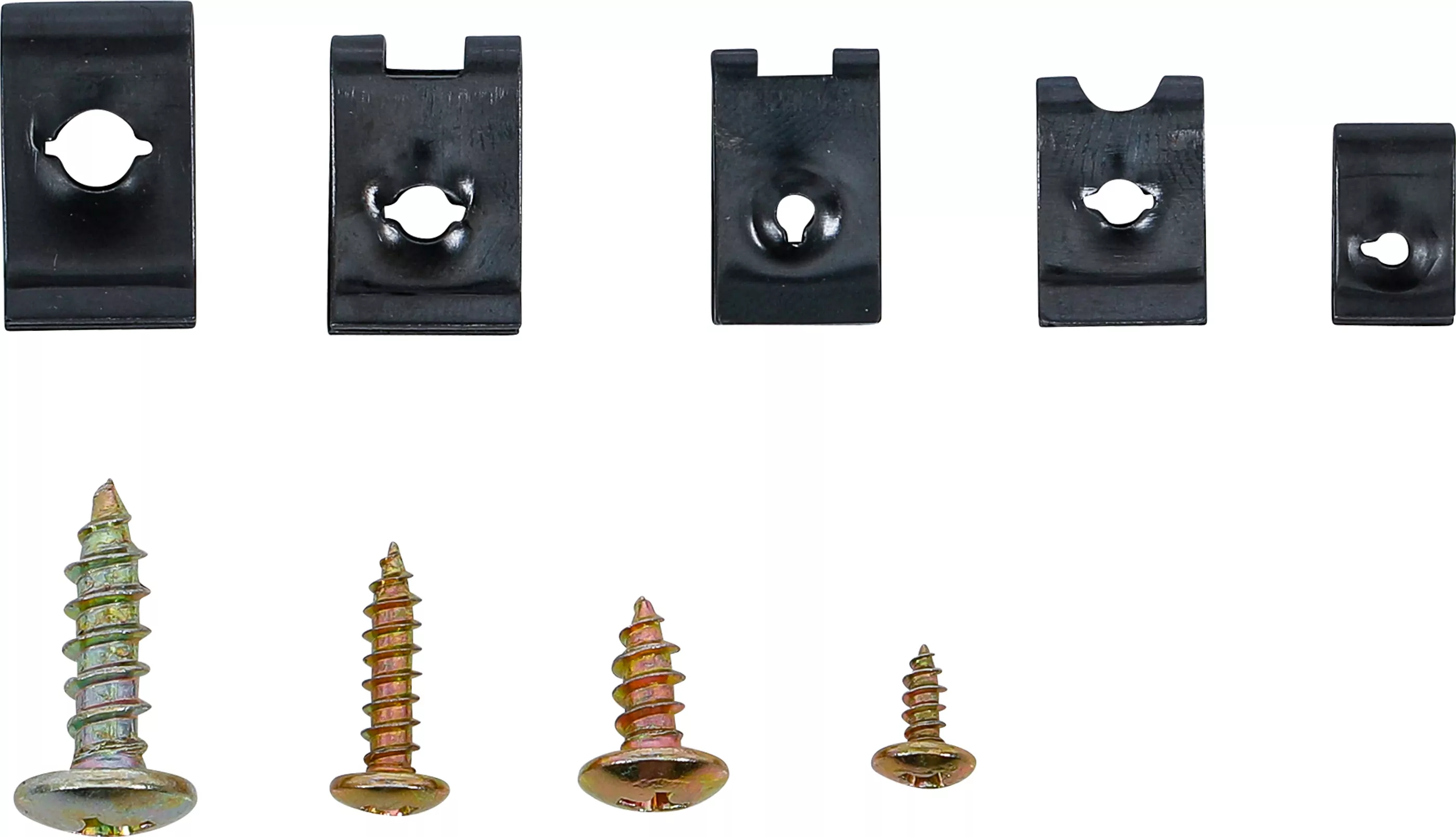 Karosserie-Blechmuttern- und Schrauben-Sortiment | 170-tlg.