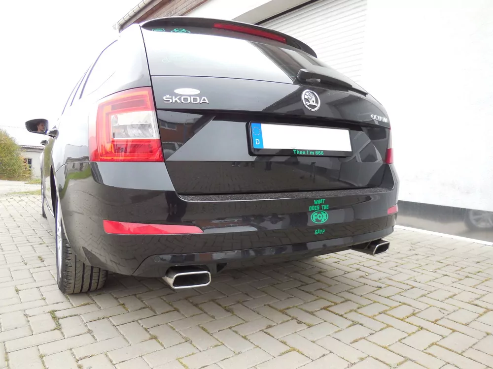 Skoda Octavia 5E  Endschalldämpfer rechts/links - 145x65 Typ 59 rechts/links