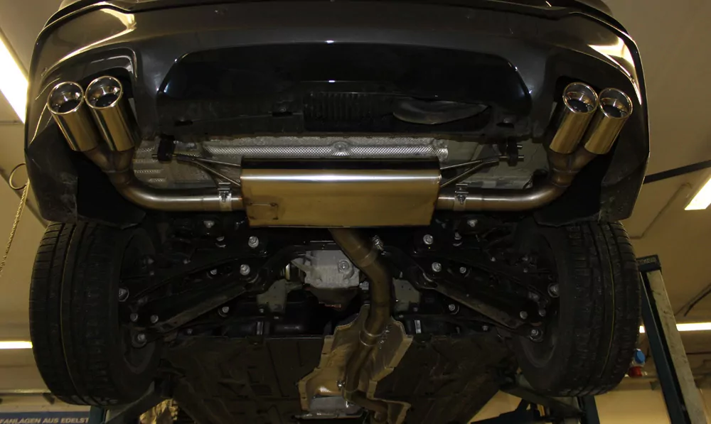 BMW X4 F26 - 35i 35d  Endschalldämpfer quer Ausgang rechts/links - 2x90 Typ 17 rechts/links