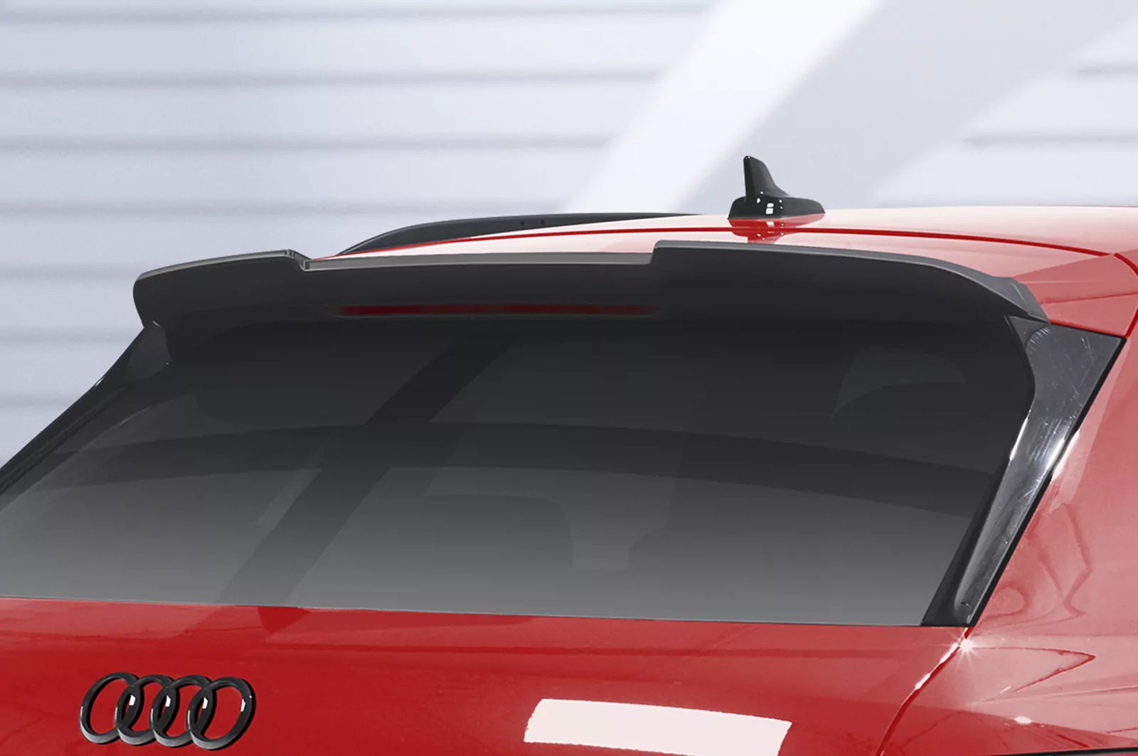 Heckflügel mit ABE für Audi Q3 F3 HF930 Schwarz Strukturiert