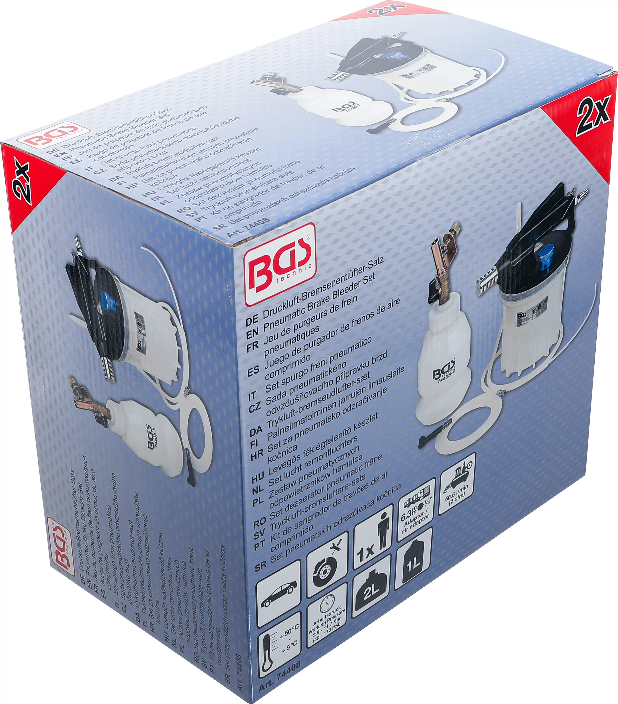 Druckluft-Bremsenentlüfter-Satz | 2-tlg.