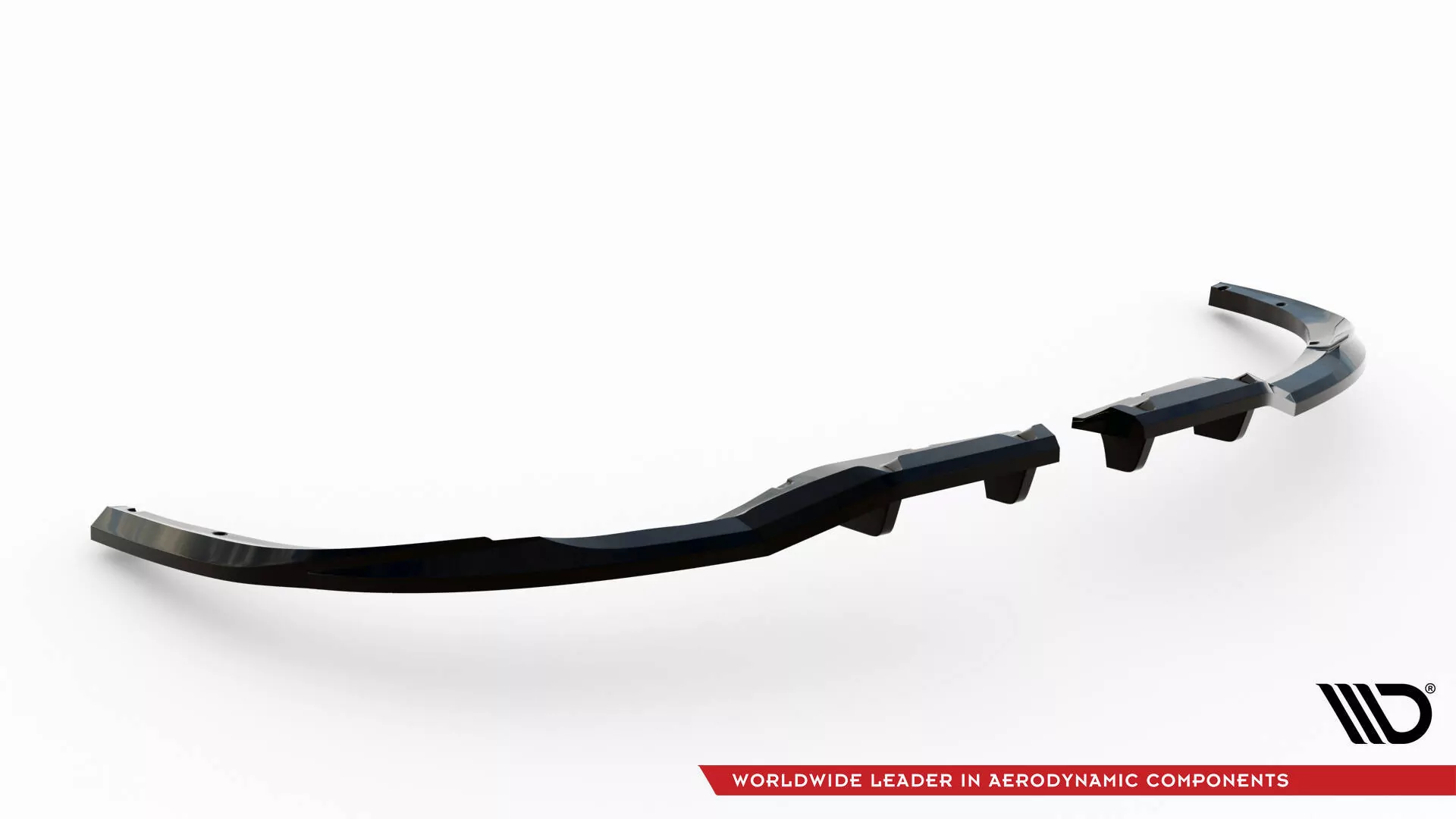 Hinten Splitter (mit Einem Vertikalem Balken) Ford S-Max ST-Line Mk2 Schwarz Hochglanz