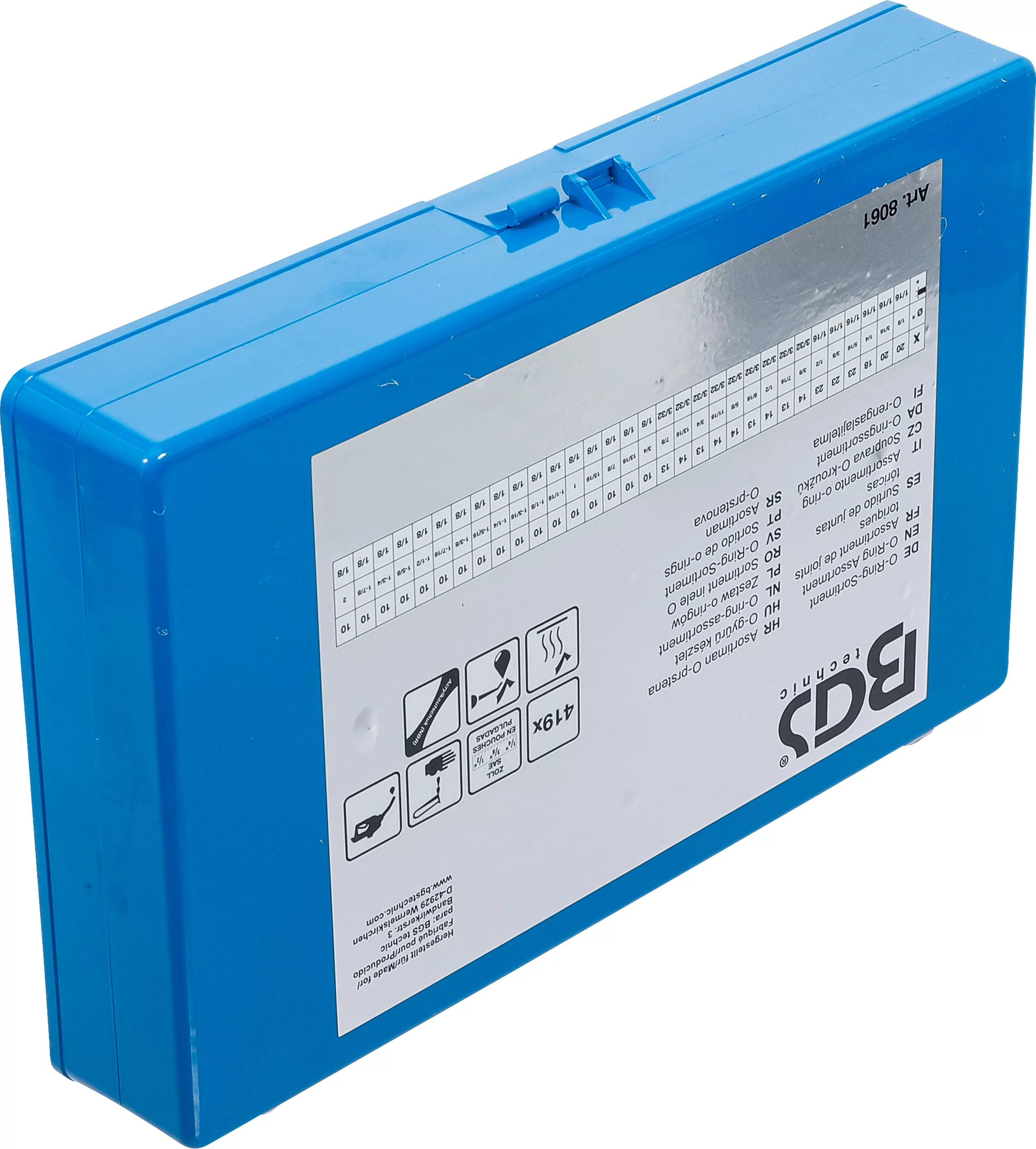 O-Ring-Sortiment | Zollmaße | 419-tlg.