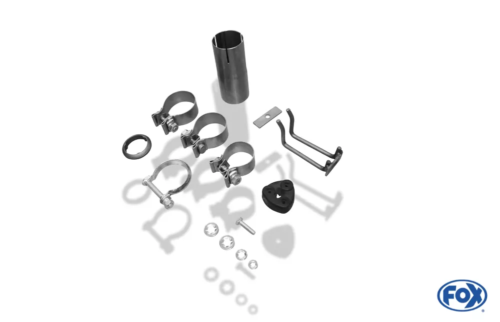Mercedes CLK Typ 208  Endschalldämpfer Ausgang rechts/links - 2x76 Typ 12 rechts/links