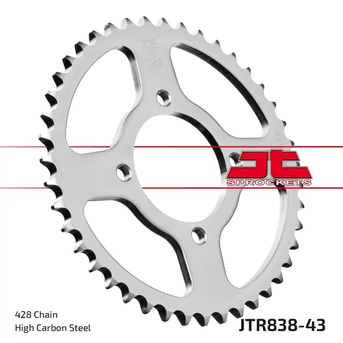 Kettenrad 43Z  |  428 SI Innen Ø 064 Lochkreis 080