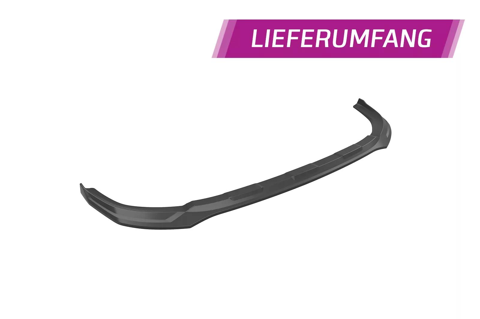 Cup-Spoilerlippe mit ABE für Audi A6 C8 (Typ 4K/F2) Allroad CSL726 Schwarz Strukturiert