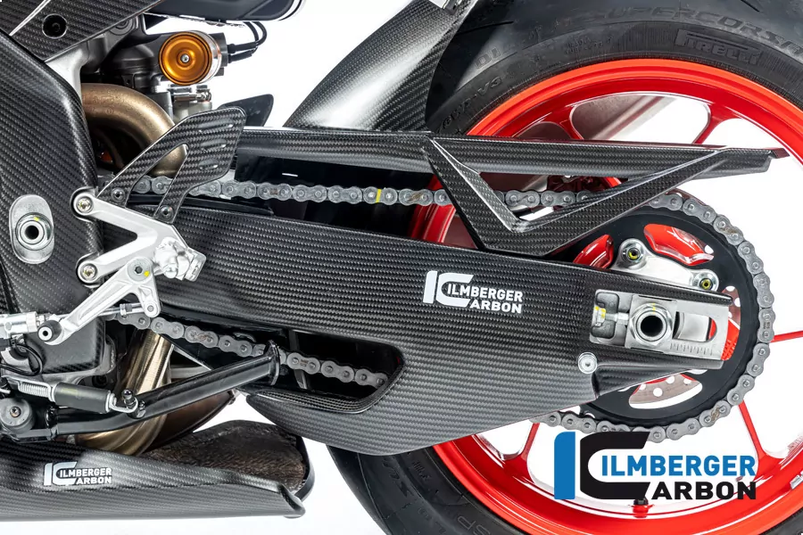 Ilmberger Carbon Schwingenabdeckung links matt für Aprilia RSV4 / Tuono V4 2021-