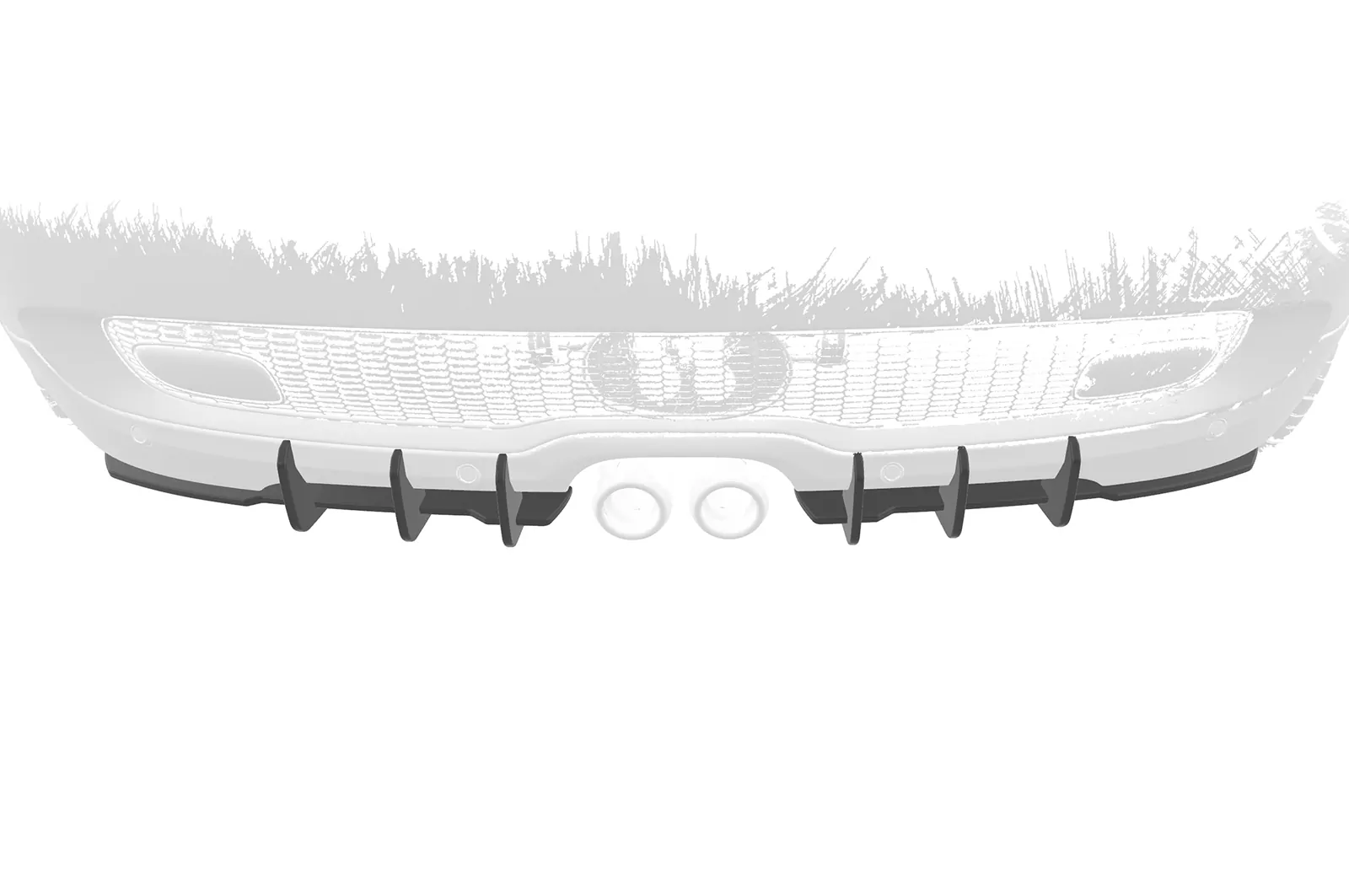 Racing Diffusor / Heckansatz für Mini R55/R56/R57 Cooper S HA362