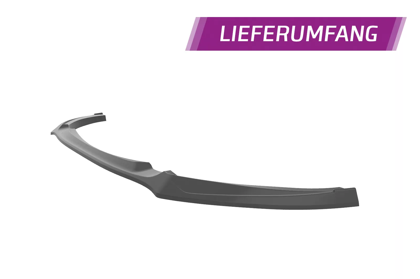 Cup-Spoilerlippe mit ABE für Mazda MX-5 (Typ ND) CSL652 Schwarz Strukturiert