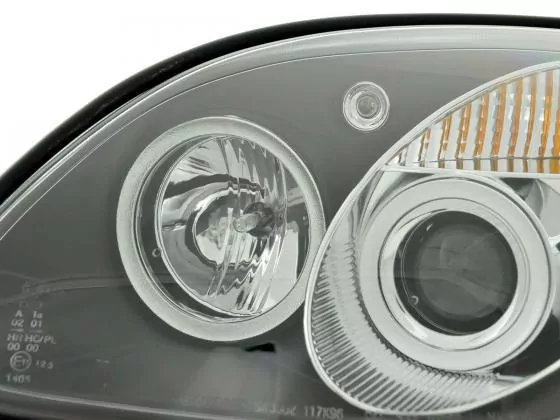 Scheinwerfer Set Mercedes SLK Typ R170 Bj. 96-02 schwarz