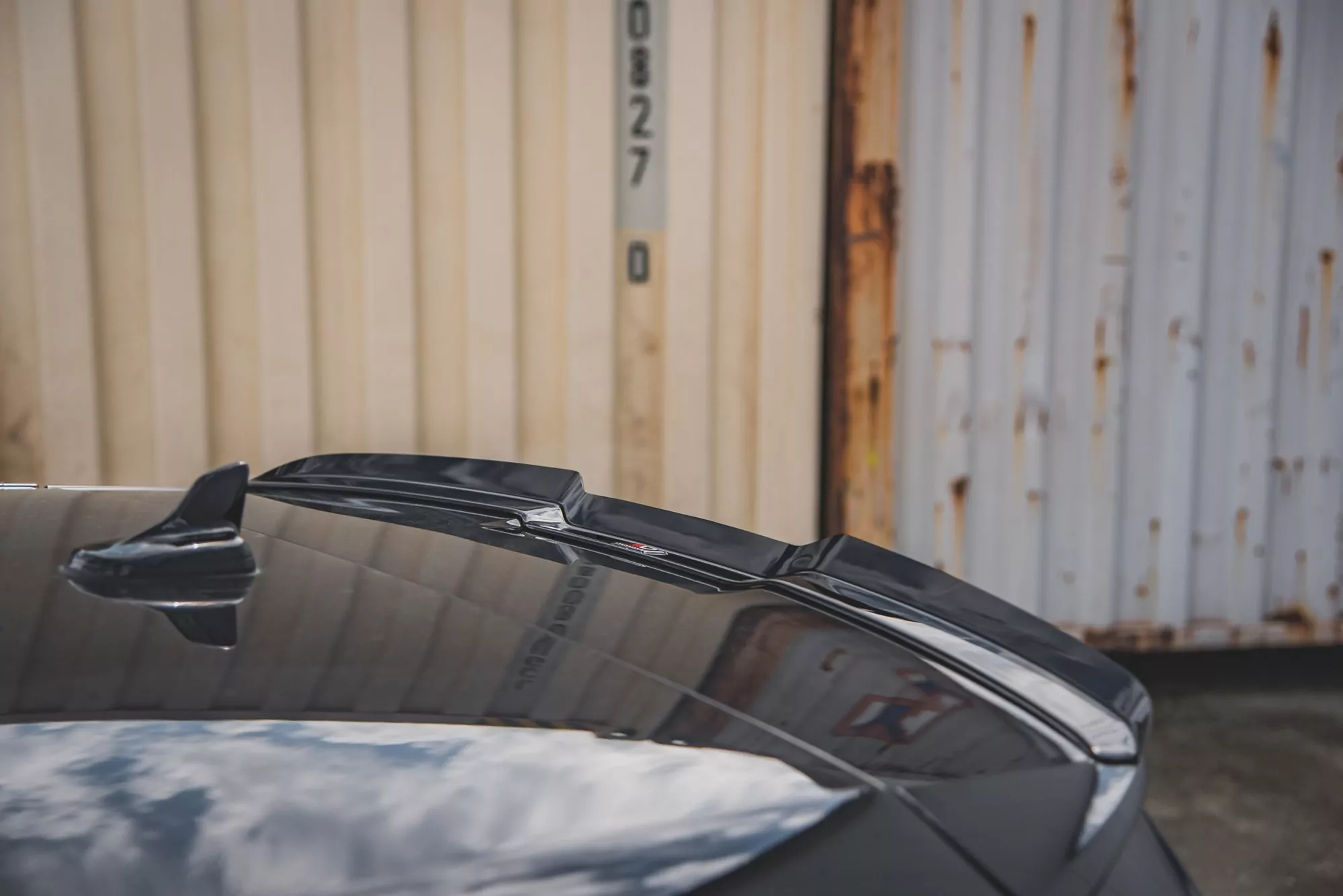 Spoiler CAP Passend Für Audi A1 S-Line GB Schwarz Hochglanz