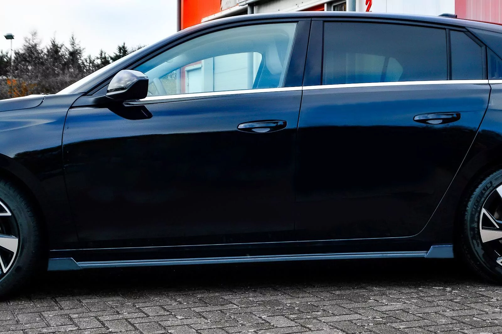 CUP Seitenschweller aus ABS mit Wing vorn + hinten für Opel Astra L