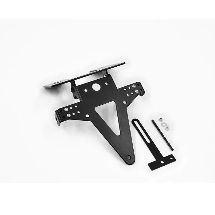 Kennzeichenhalter Kawasaki Er-6n / F, Bj. 05-08, Verstellbar, Schwarz, Inkl. Reflektorhalter