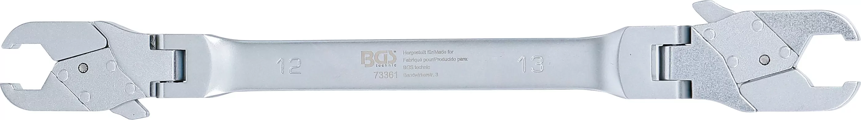 Bremsleitungsschlüssel mit Ratschenfunktion | SW 12 x 13 mm