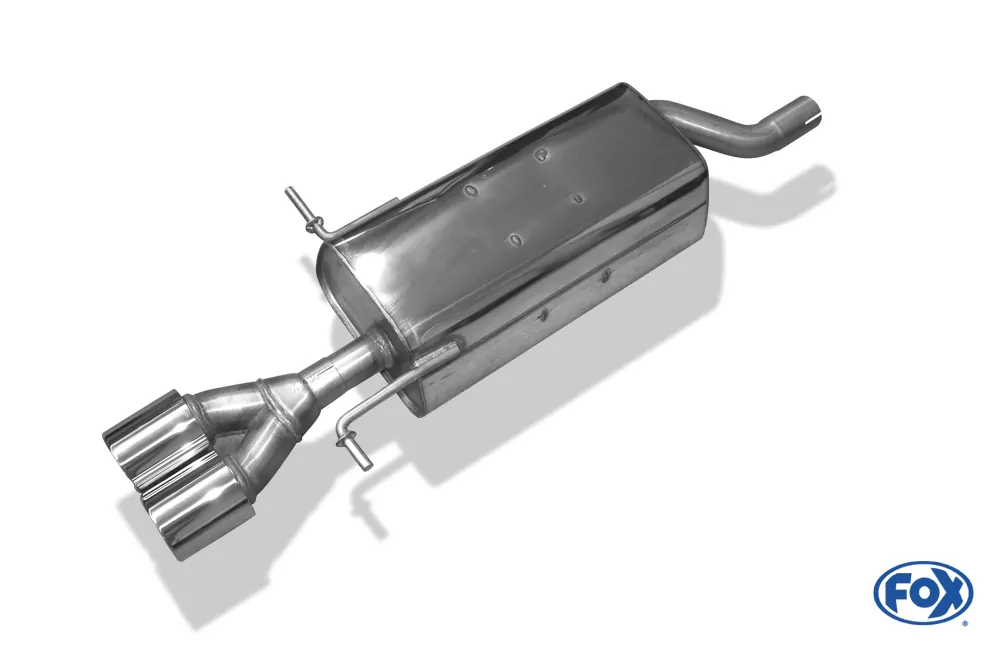 Dacia Logan Limousine Benzin  Endschalldämpfer einseitig - 2x80 Typ 13