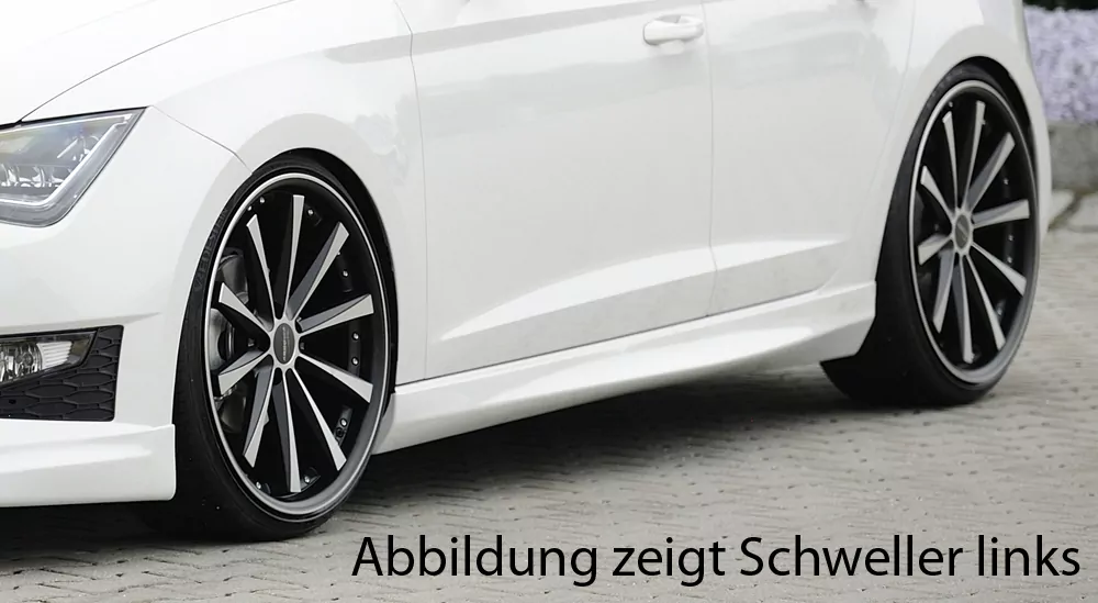 Rieger Seitenschweller für Seat Leon (5F) - 5-tür. (ST/Kombi) 10.12- carbon optik