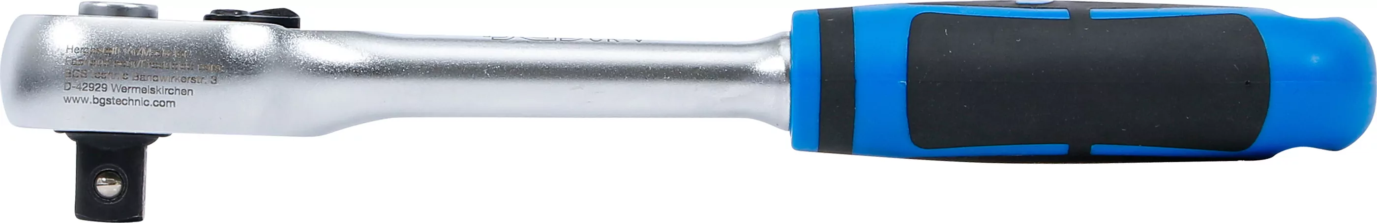 Umschaltknarre | gerade Ausführung | feinverzahnt | Abtrieb Außenvierkant 12,5 mm (1/2")