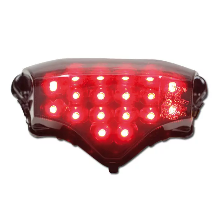 Led-rücklicht Yamaha Fazer/ Fz6 04-10, Getönt, Reflektor Schw., E-geprüft (widerstand Abs Ace-68)