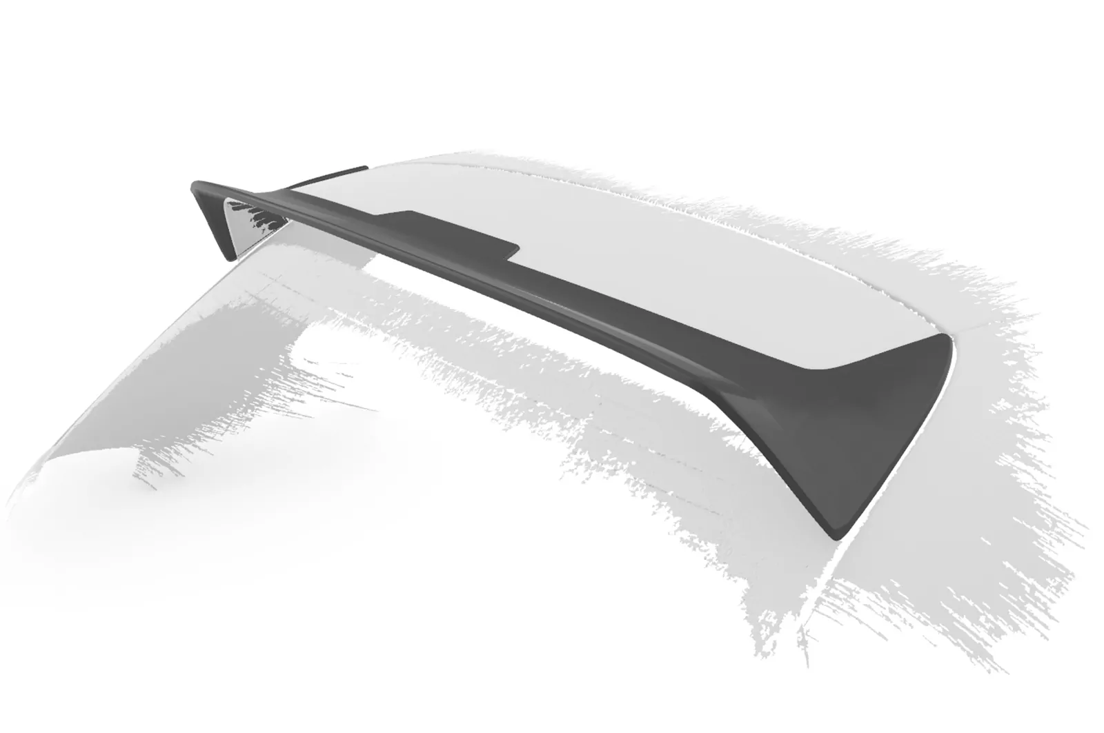 Heckflügel mit ABE für VW Polo V (Typ 6C) GTI HF955 Schwarz Strukturiert