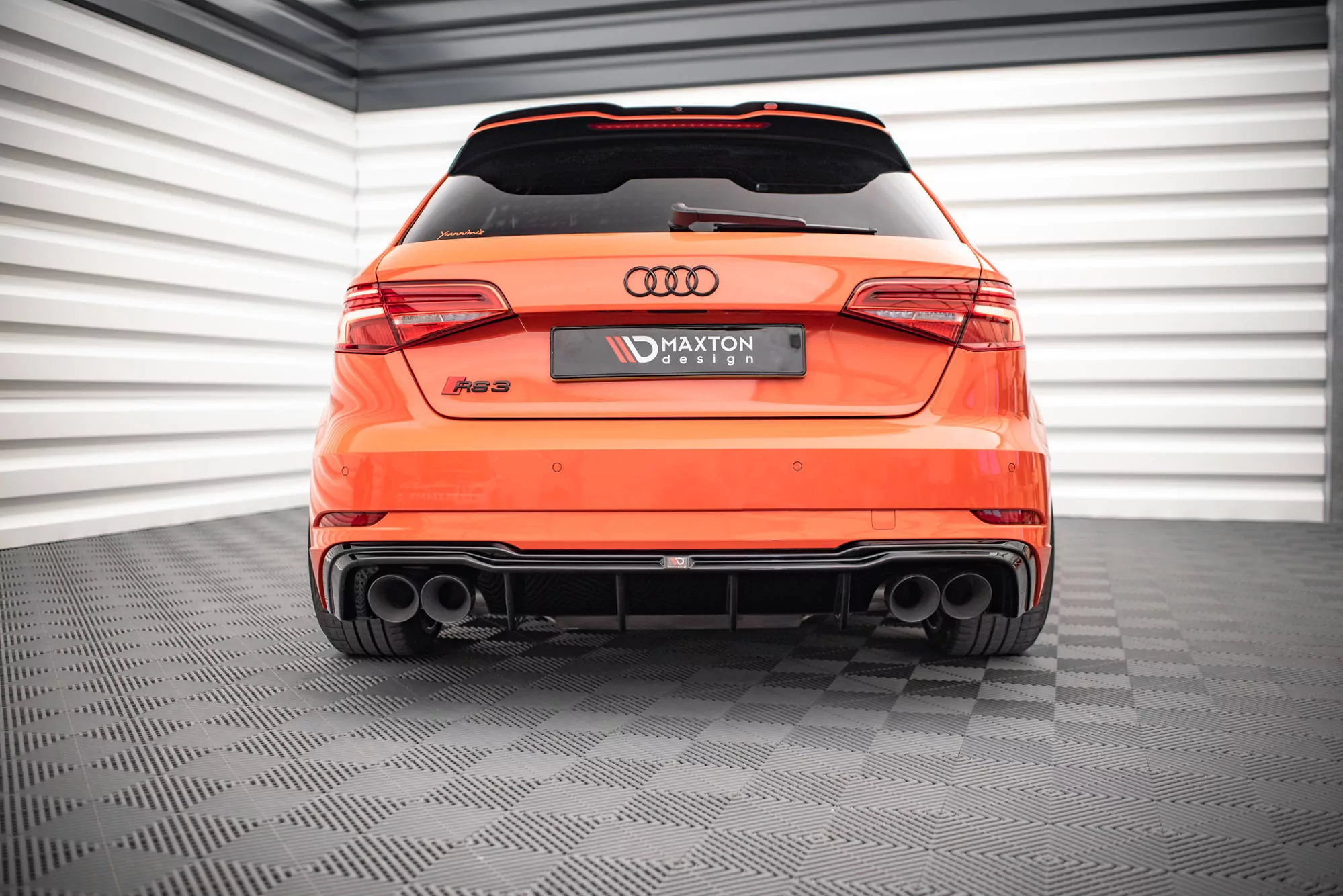 Diffusor Heck Ansatz V.2 Für Audi RS3 Sportback 8V Facelift