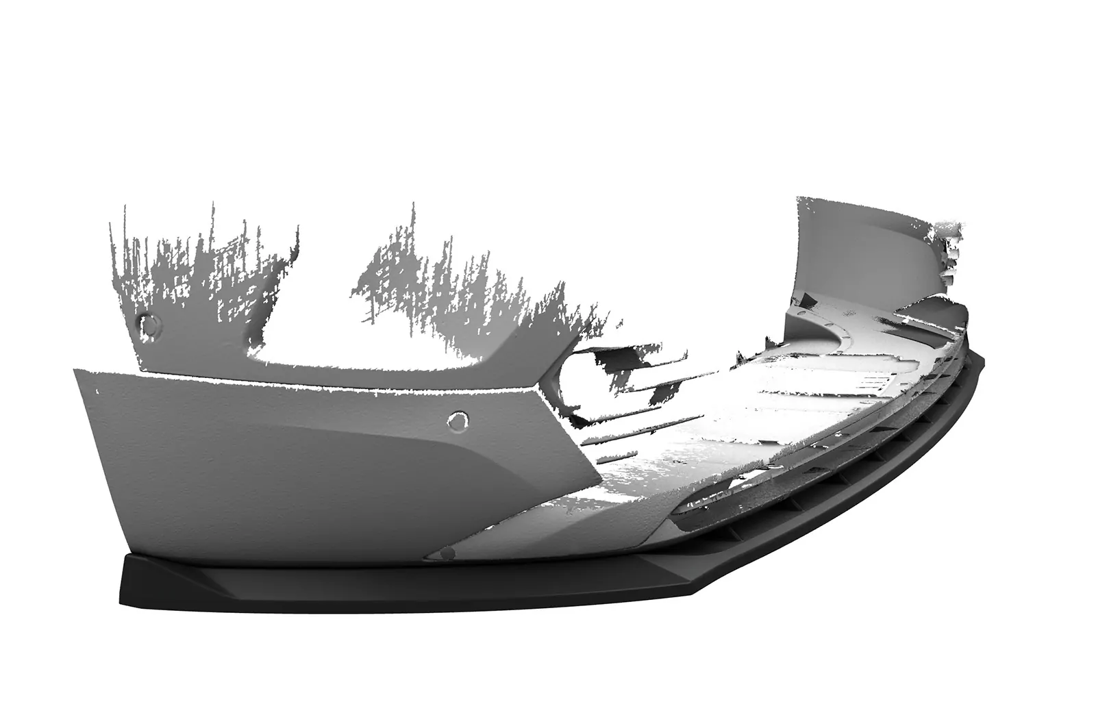 Cup-Spoilerlippe mit ABE für Opel Mokka B / Mokka-E CSL628 Schwarz Strukturiert