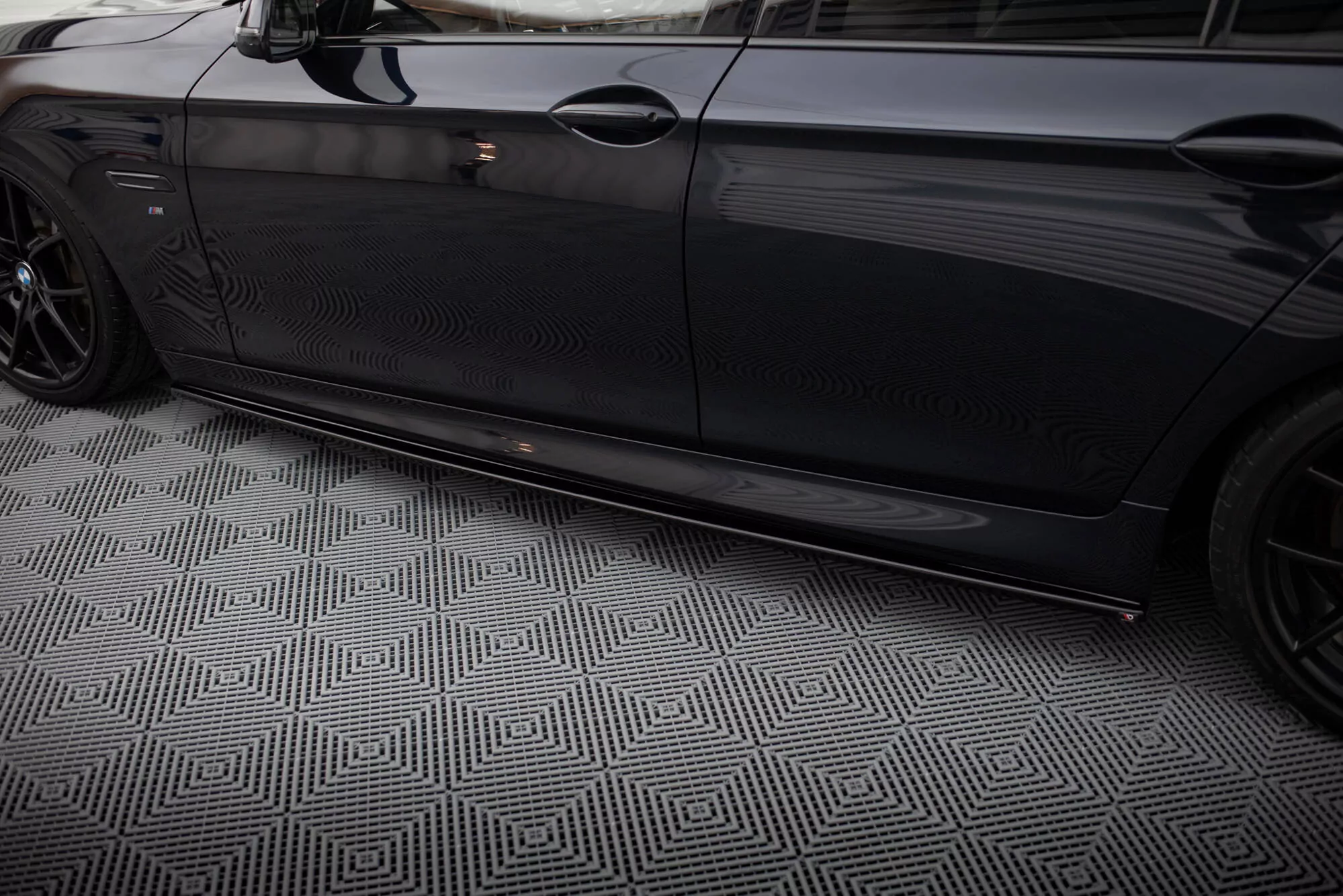 Seitenschweller Ansatz Passend Für Passend Für BMW 5er F10/ F11 M Paket Schwarz Hochglanz Schwarz Hochglanz