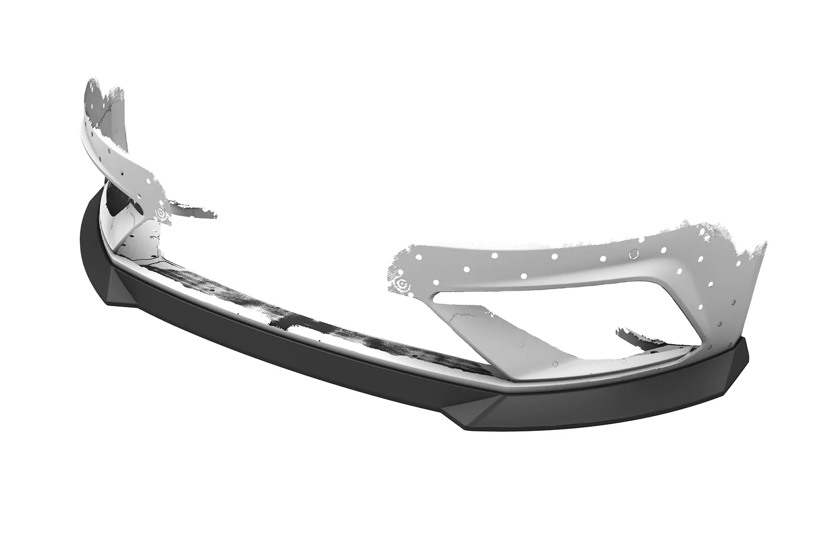 Cup-Spoilerlippe mit ABE für Seat Leon III (Typ 5F) Cupra/FR CSL411 Strukturiert (schwarz matt)