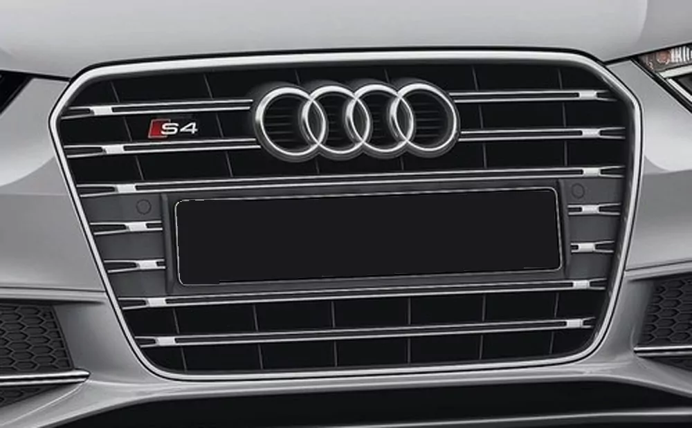 Kühlergrill Audi S4 (B8) platinumgrau,inkl S4-Logo für Audi A4 S4 (B8/B81) Avant 01.12- (ab Facelift)