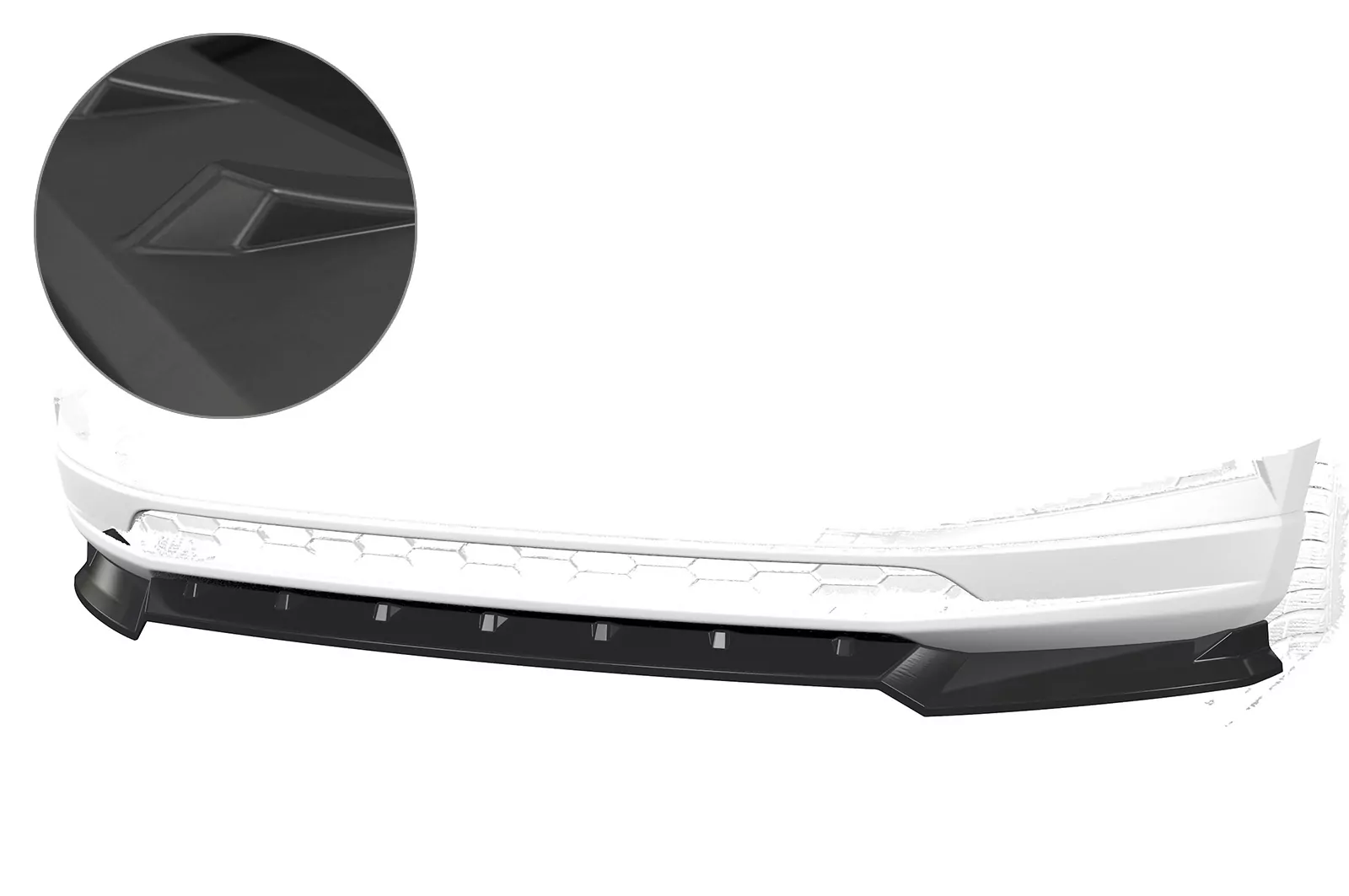 Cup-Spoilerlippe für Skoda Karoq Lackierfreundlich (schwarz matt)