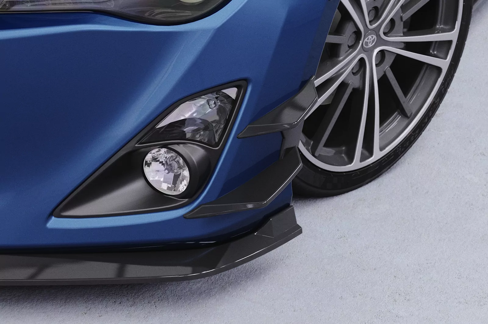 Performance Flaps für Toyota GT86 FP029 Schwarz Strukturiert