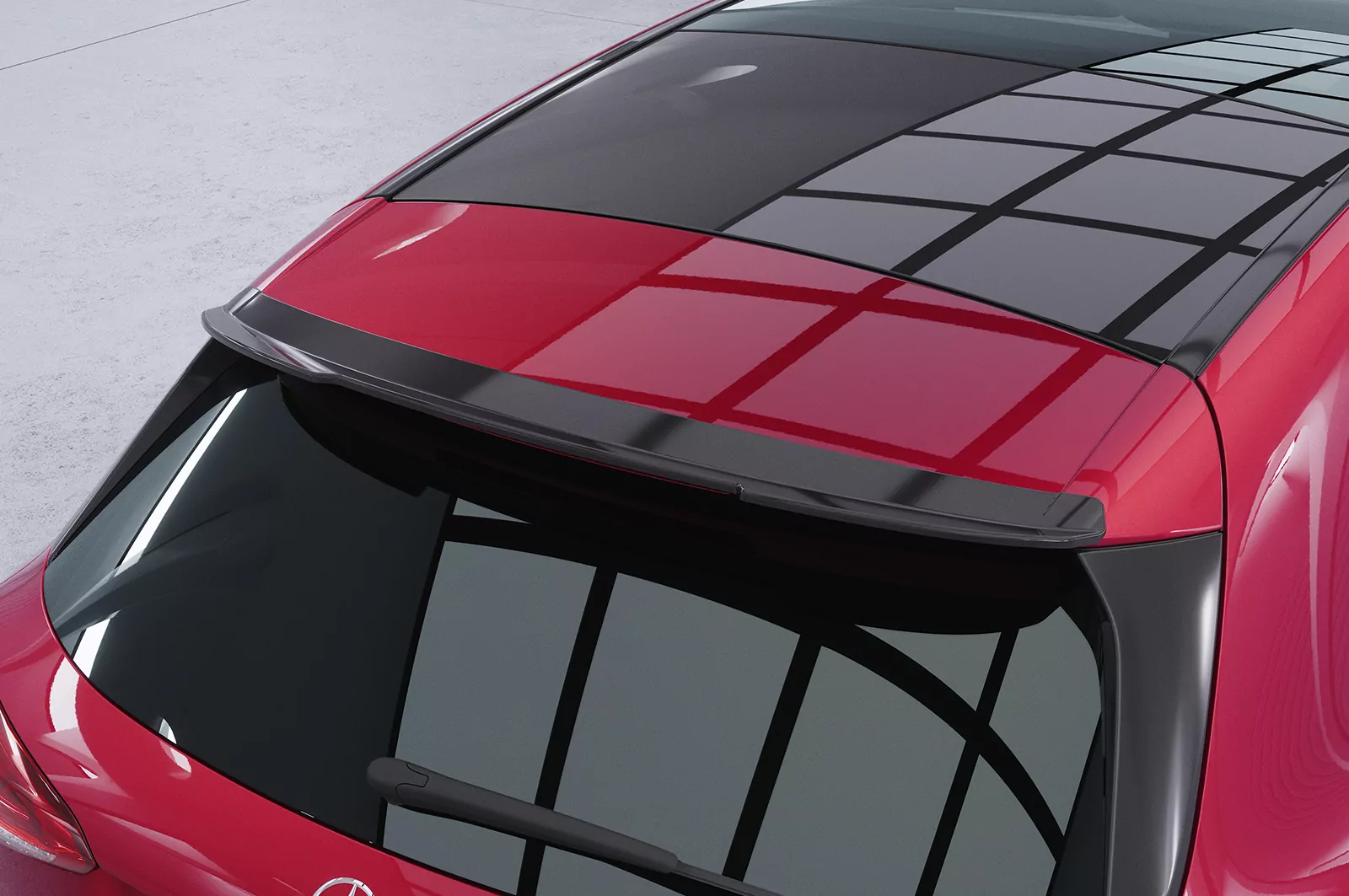 Heckflügel mit ABE für Mercedes Benz A-Klasse W177 HF599 Strukturiert (schwarz matt)