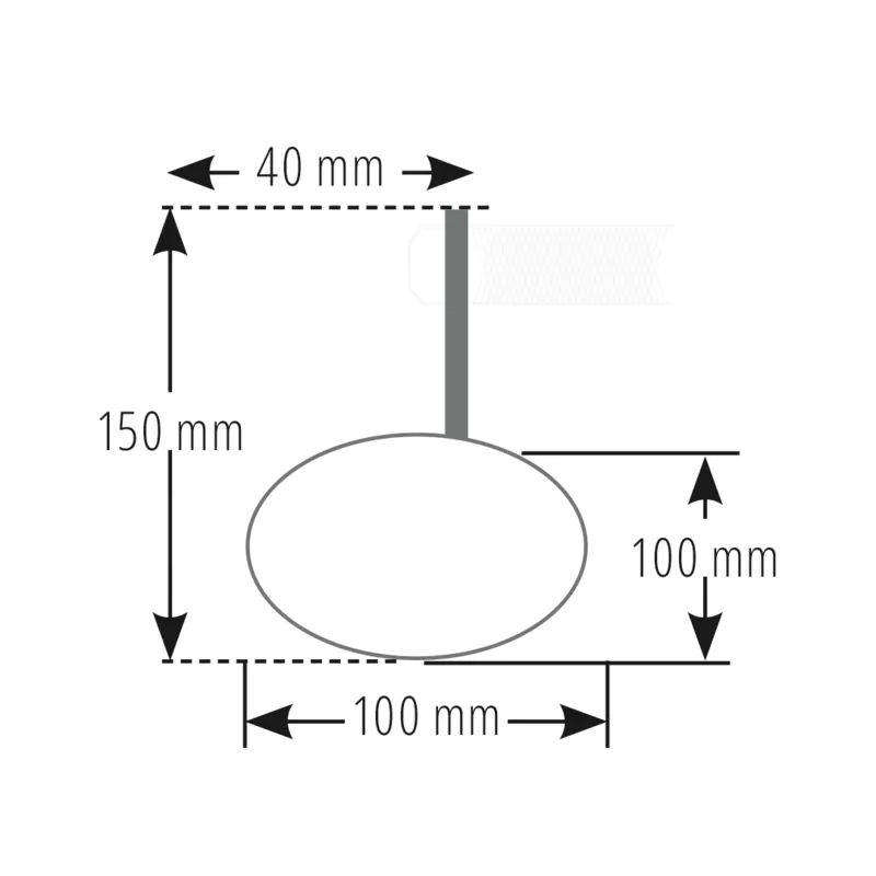 HIGHSIDER pro Lenkerendenspiegel Classic Schwarz (1Stck.)