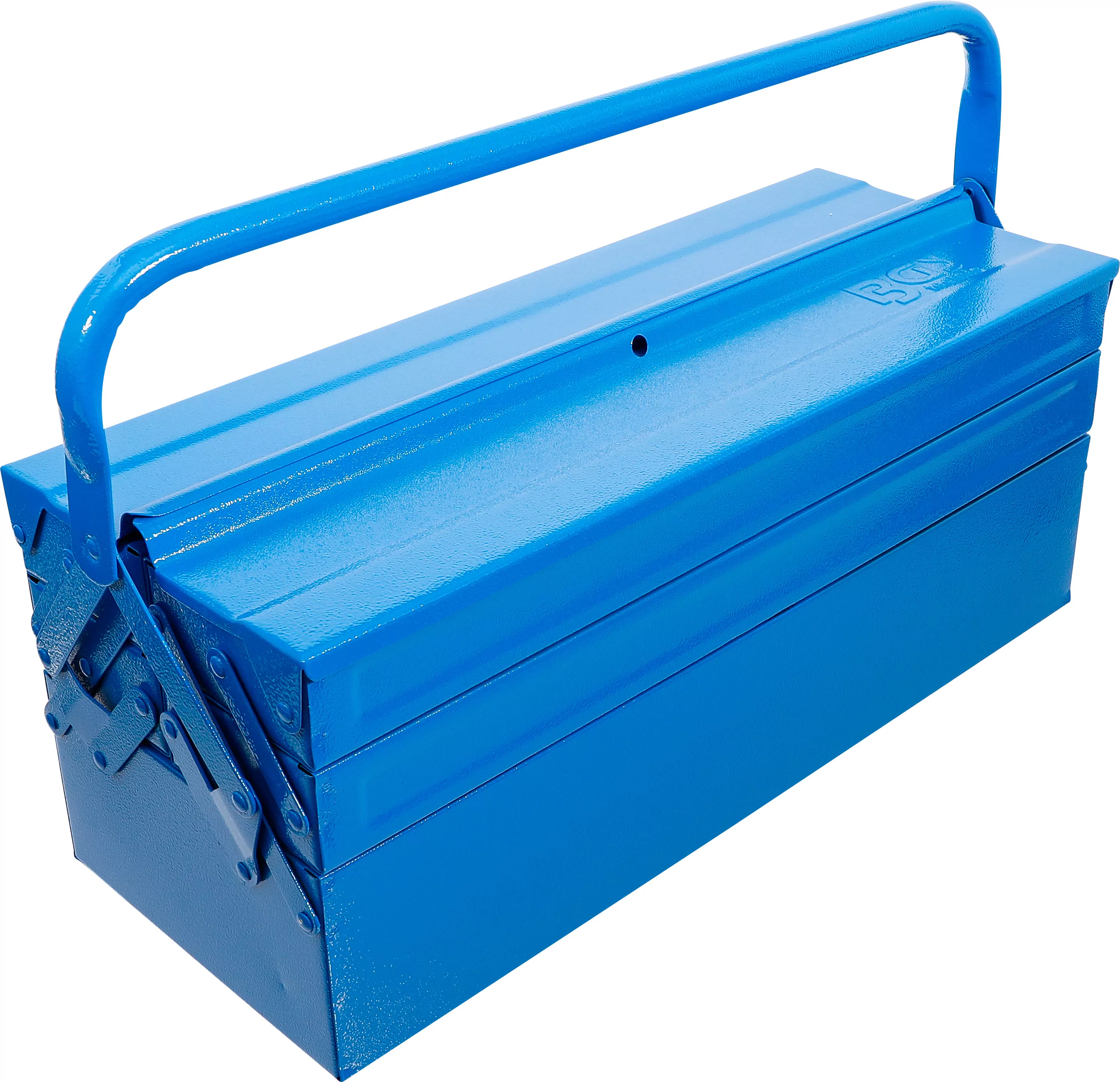 Metall-Werkzeugkasten | leer | 530 x 200 x 200 mm | 5 Fächer