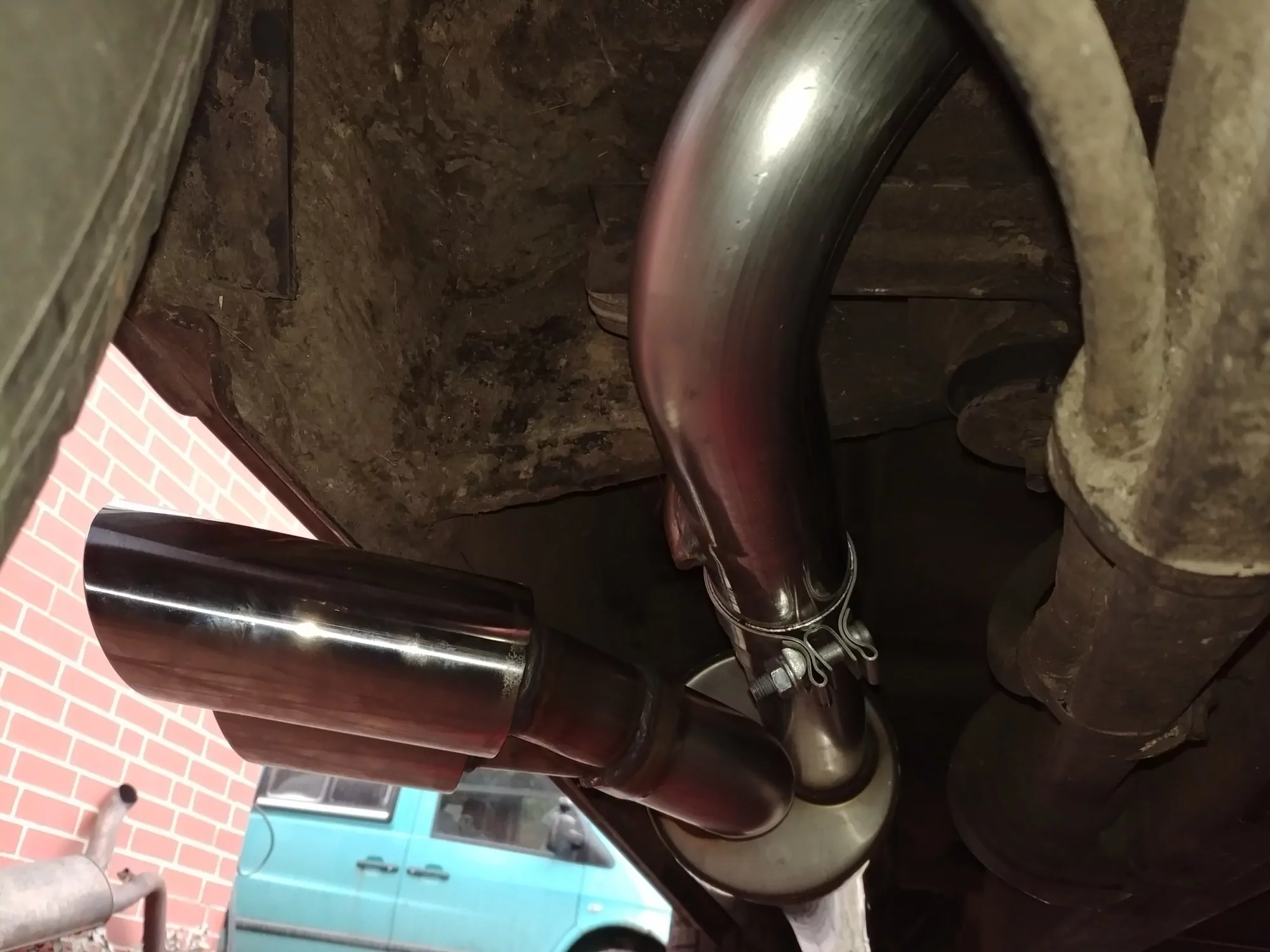 Mercedes G-Klasse - 463 (ohne Trittbrett)  Endschalldämpfer Ausgang seitlich - 2x80 Typ 14