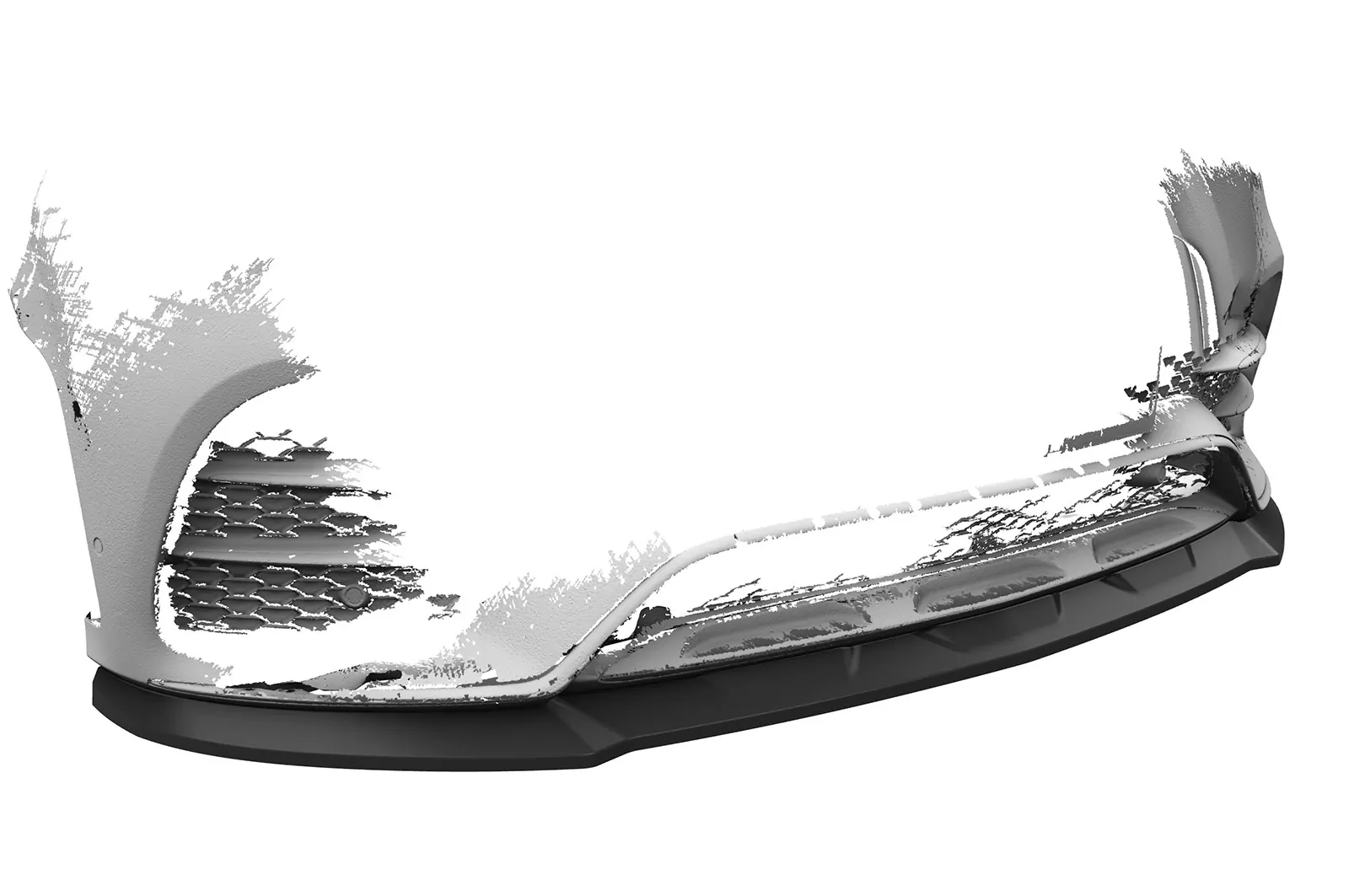 Cup-Spoilerlippe für Mercedes Benz GLE C167 AMG-Line CSL492-M Carbon Look (matt)