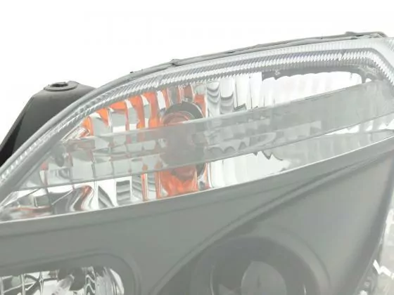 Scheinwerfer Set Daylight LED TFL-Optik Ford Fiesta Typ MK6 Bj. 03-07 schwarz