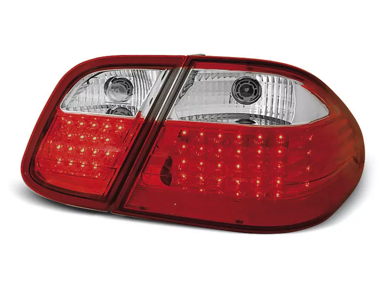 Led Tail Lights Red White Fits Mercedes W208 Clk 03.97-04.02