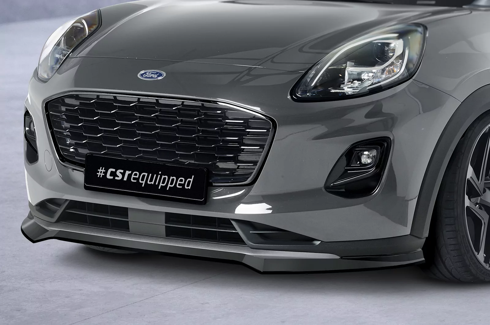 Cup-Spoilerlippe mit ABE für Ford Puma Titanium CSL651 Schwarz Strukturiert