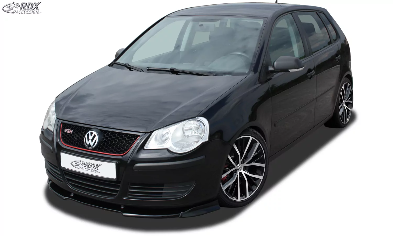 RDX Frontspoiler VARIO-X für VW Polo 9N3 2005+ incl. GTI Frontlippe Front Ansatz Vorne Spoilerlippe